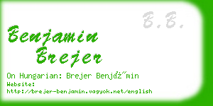 benjamin brejer business card